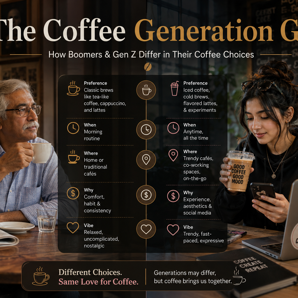 The Coffee Generation Gap – How Boomers & Gen Z Differ in Their Coffee Choices